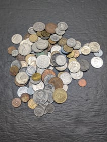 Bag of 1.39 Lbs. of Vintage & Modern World Coins