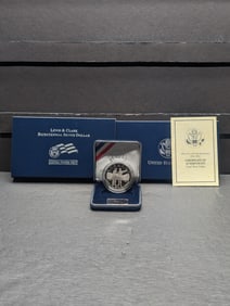 2004-P PROOF Lewis & Clark Bicentennial Commem Silver Dollar in OGP w/ COA