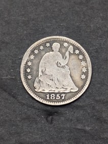 **NICE TYPE COIN - VG** 1857 Seated Liberty Half Dime