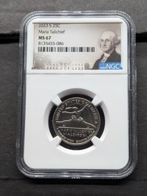 2023-S Maria Tallchief Quarter - NGC MS67