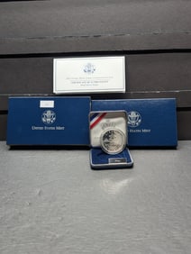 2002-P PROOF Olympic Winter Games Commem Silver Dollar in OGP w/ COA