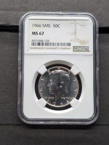 1966 SMS Kennedy Half Dollar - NGC MS67