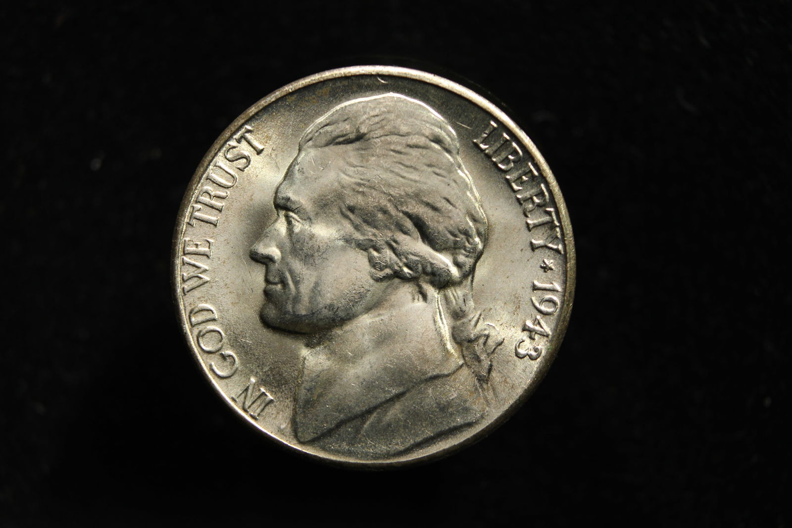 1943-S GEM BU Jefferson War Time Silver Nickel (1 of 2)