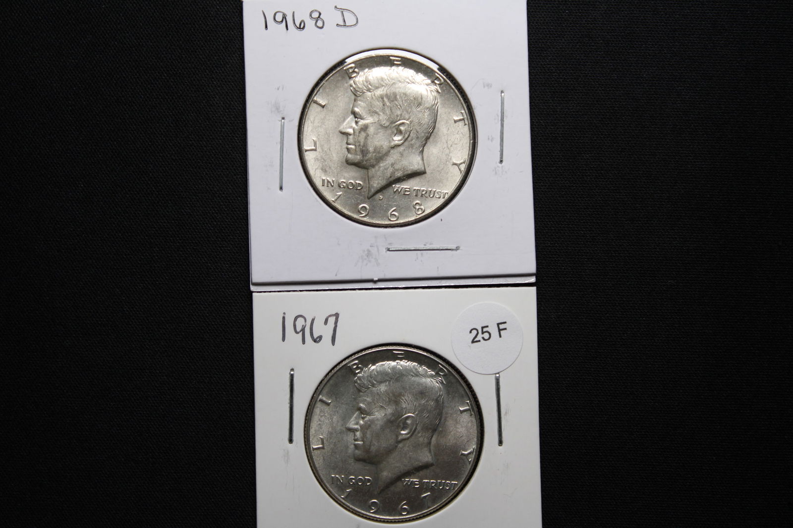 1967-P & 1968-D Kennedy Half Dollars (1 of 2)