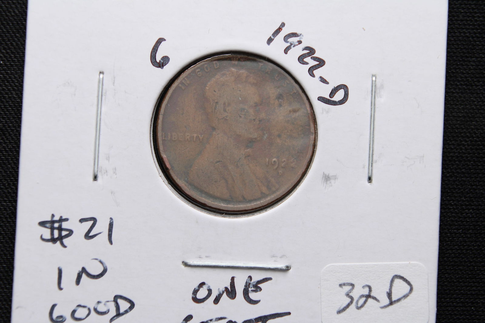 1922-D Wheat Penny - Semi Key Date (1 of 2)