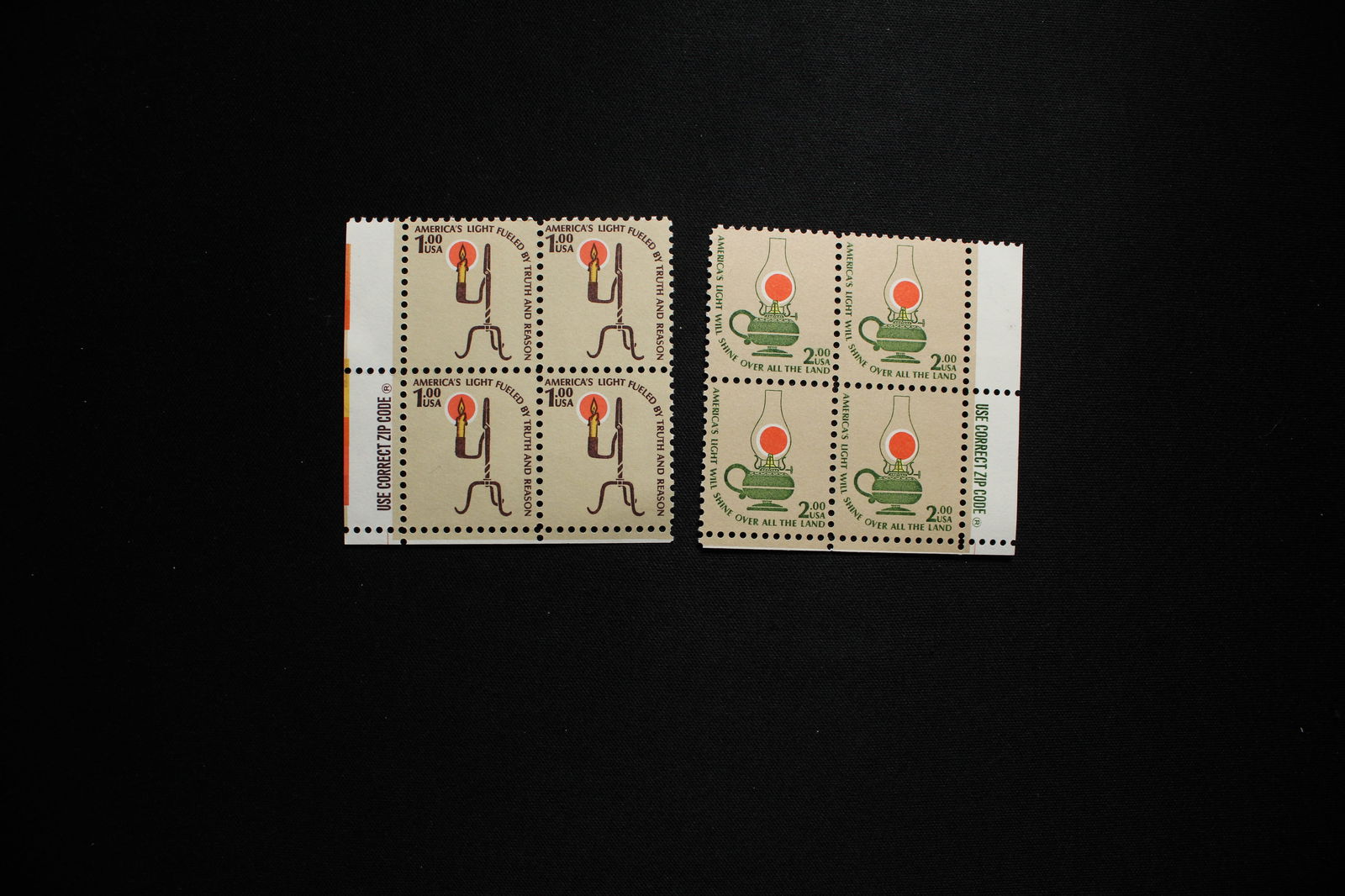 (2) Plate Block Stamps- Mint, Never Hinged (1 of 1)