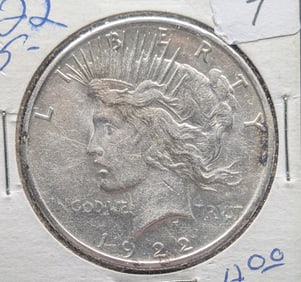 1922-S Silver Peace Dollar Nice Coin