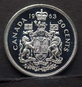 1963 Canada Silver Half Dollar, High Grade