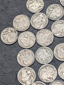 40 Mixed Date Buffalo Nickels.