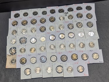 (60 coins) Proof Jefferson Nickels various dates