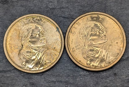 (2) 2000-P Sacagawea Dollars
