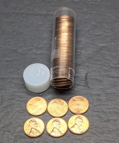 Red BU Roll 1960-P Lincoln Cents