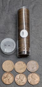 Roll of 50 1948 Lincoln Wheat Cents