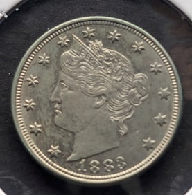 1883 No Cents Liberty V Nickel NICE COIN