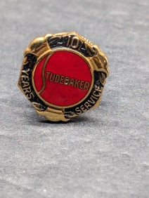 10 Year Studebaker Employee Pin, Gold Filled - 10 Year Studebaker Employee Pin, Gold Filled