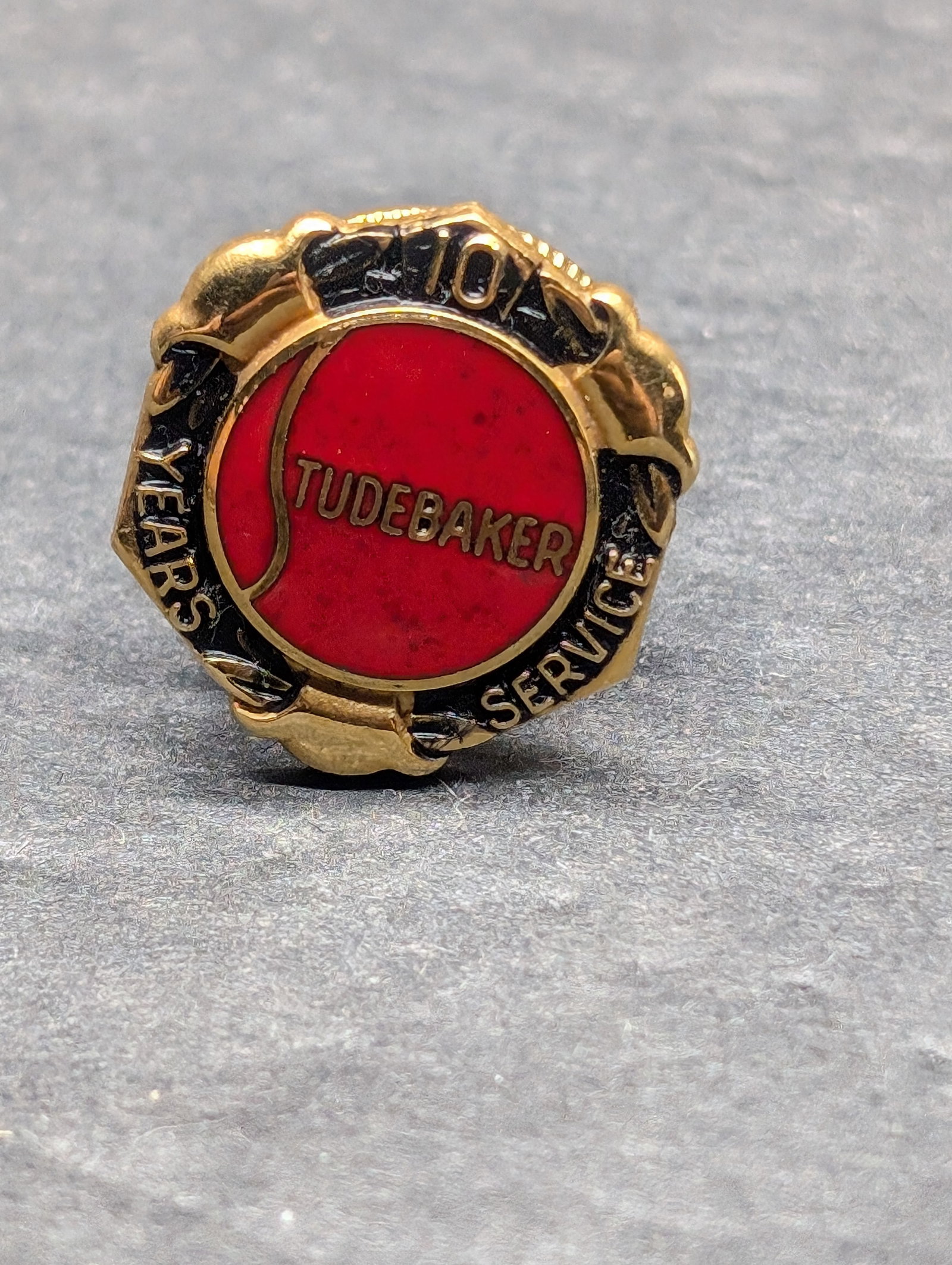 10 Year Studebaker Employee Pin, Gold Filled - 10 Year Studebaker Employee Pin, Gold Filled: 10 Year Studebaker Employee Pin, Gold Filled - 10 Year Studebaker Employee Pin, Gold Filled