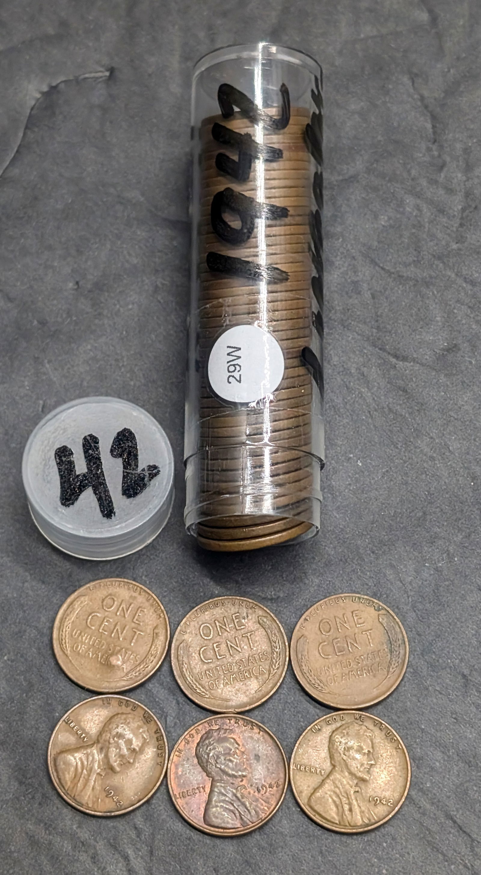 Roll of 50 1942 Lincoln Wheat Cents (1 of 2)