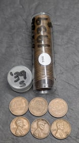 Roll of 50 1939-S Lincoln Wheat Cents