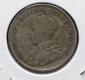 1920 Canada Silver Twenty Five Cent