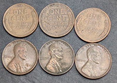 Roll of 50 1946 Lincoln Wheat Cents