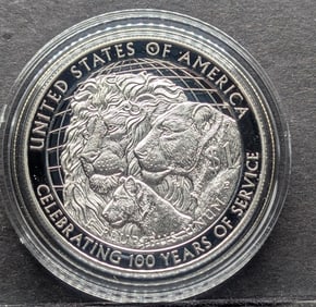 2017-P Lyons Club International Centennial Proof Silver Dollar OGP