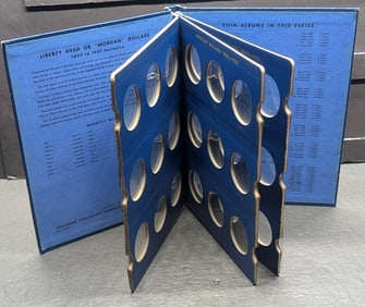 Empty 1897-1891 Morgan Dollars Whitman Slide Album. Positions For 27 Coins.