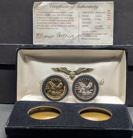 (2 Coins) Constitution Commemorative Guild Set (see certificate of authenticity)