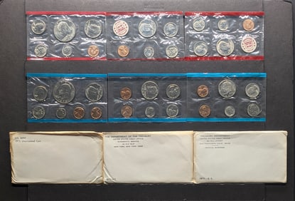 (35 coins) United States Mint UNC (3) Sets 1971 1972, l973 OGP