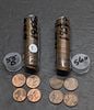 Two Rolls of 50 Lincoln Wheat Cents 1955-D 1956-D