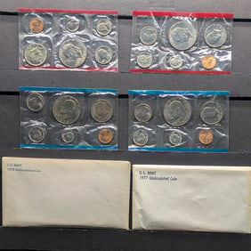 (24 coins) United States Mint UNC (2) Sets 1977 and 1978 P&D OGP