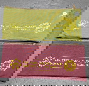 Two Deposit Bags From Van Wert National Bank In Ohio