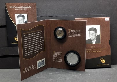 2015 United States Mint John F Kennedy Coin and Chronicles Set OGP