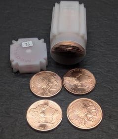 (20) 1 oz.  Copper Rounds Indian obverse, Buffalo Reverse