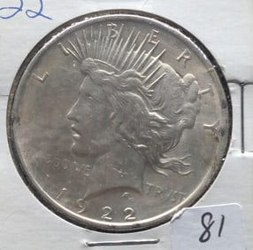 1922-P Silver Peace Dollar NICE COIN