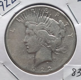 1922-S Silver Peace Dollar