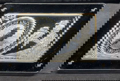 2015 25th Australian Kookaburra Bar/Coin Combo  3 oz 999 Silver