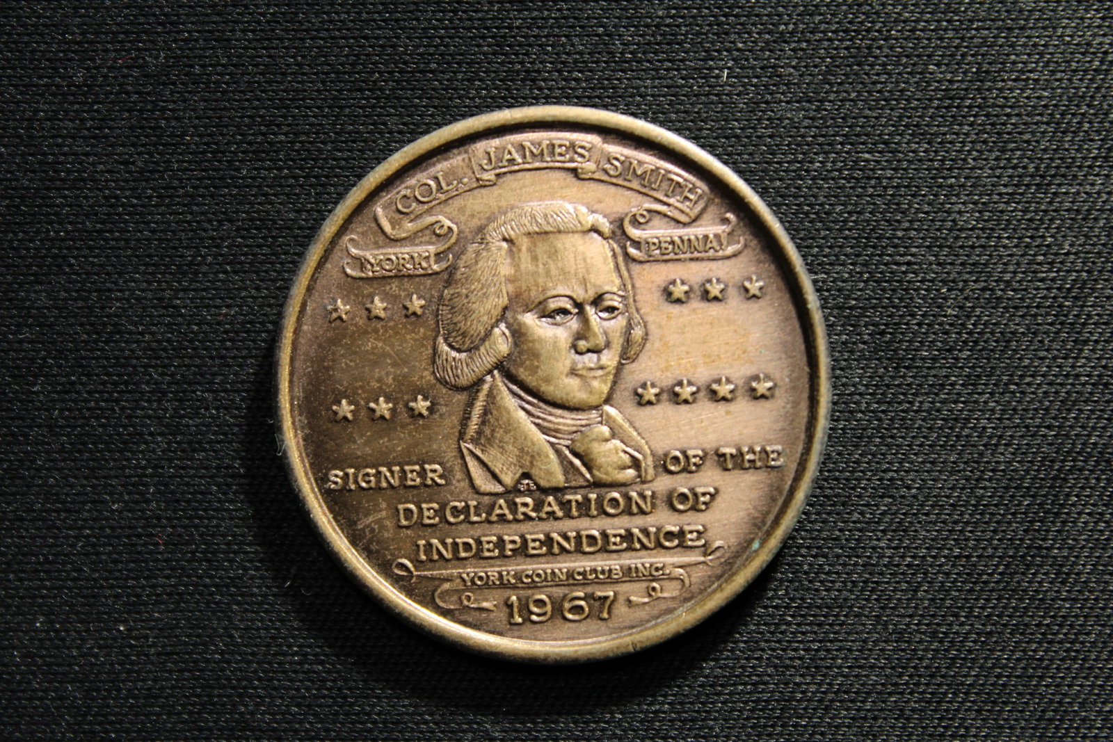 Col. James Smith (Signer of the Declaration of Independence) Minted 1967: Col. James Smith (Signer of the Declaration of Independence) Minted 1967