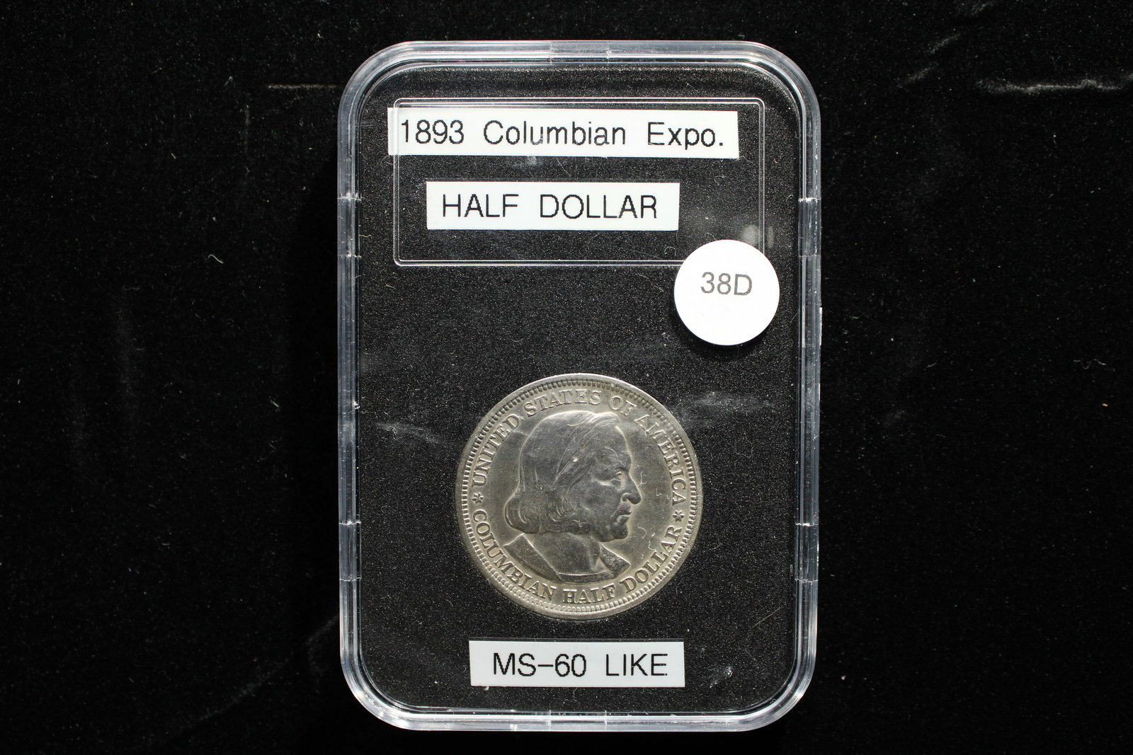 1893 COLUMBIA EXPO. HALF DOLLAR, MS-60 LIKE? (1 of 3)