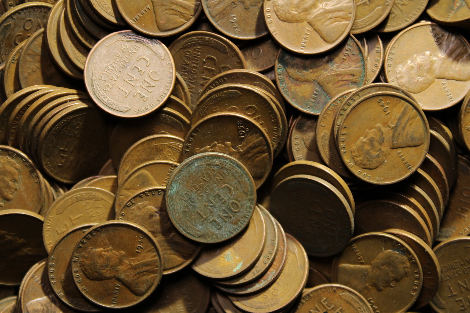 500 - 1940's to 1950's Wheat cents PDS: 500 - 1940's to 1950's Wheat cents PDS