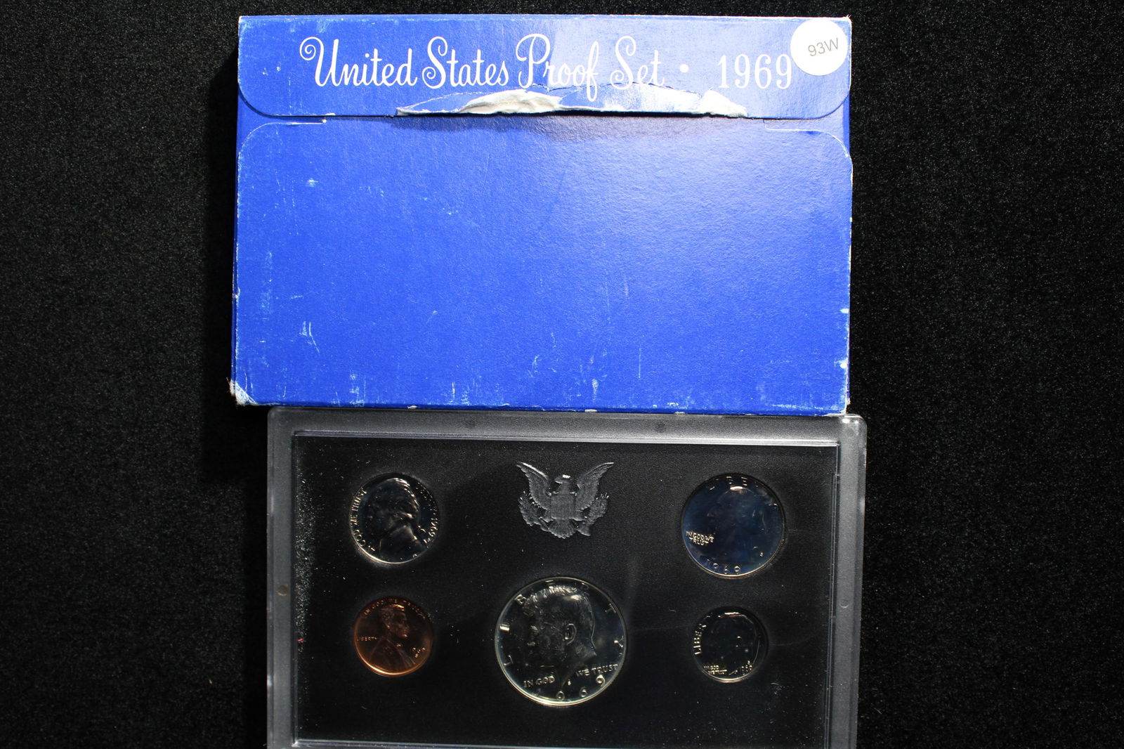 1969-S US Proof Set includes the 40% Silver Kennedy Half Dollar (1 of 3)