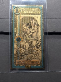 1/200th Troy Oz. 24k GOLD 2024 Wyoming $5 Goldback