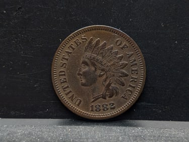 1882 Indian Head Cent with strong liberty.