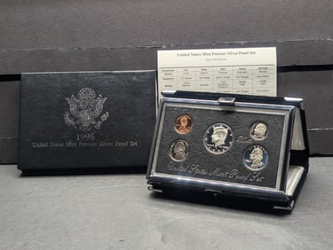 1996 U.S. Mint Premier Silver Proof Set in OGP w/ COA