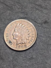 **AU+** 1902 Indian Head Cent