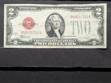 1928 F Series $2 RED SEAL Banknote