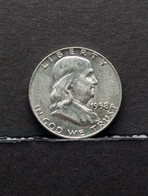 BU- 1958-D Franklin Silver Half Dollar