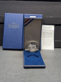 1 Troy Oz. .999 FINE SILVER Proof Pearl Harbor Dala Designed Coin in Nice Display Box w/ COA