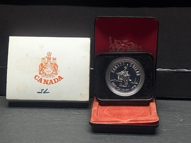 1975 Canadian Calgary Silver Dollar in OGP