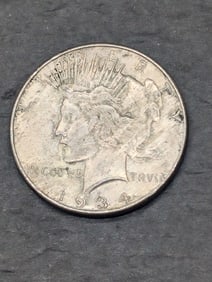 1934-P Peace Silver Dollar - Better Date