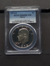 1972-S PROOF Eisenhower Dollar - PCGS PR69 DCAM